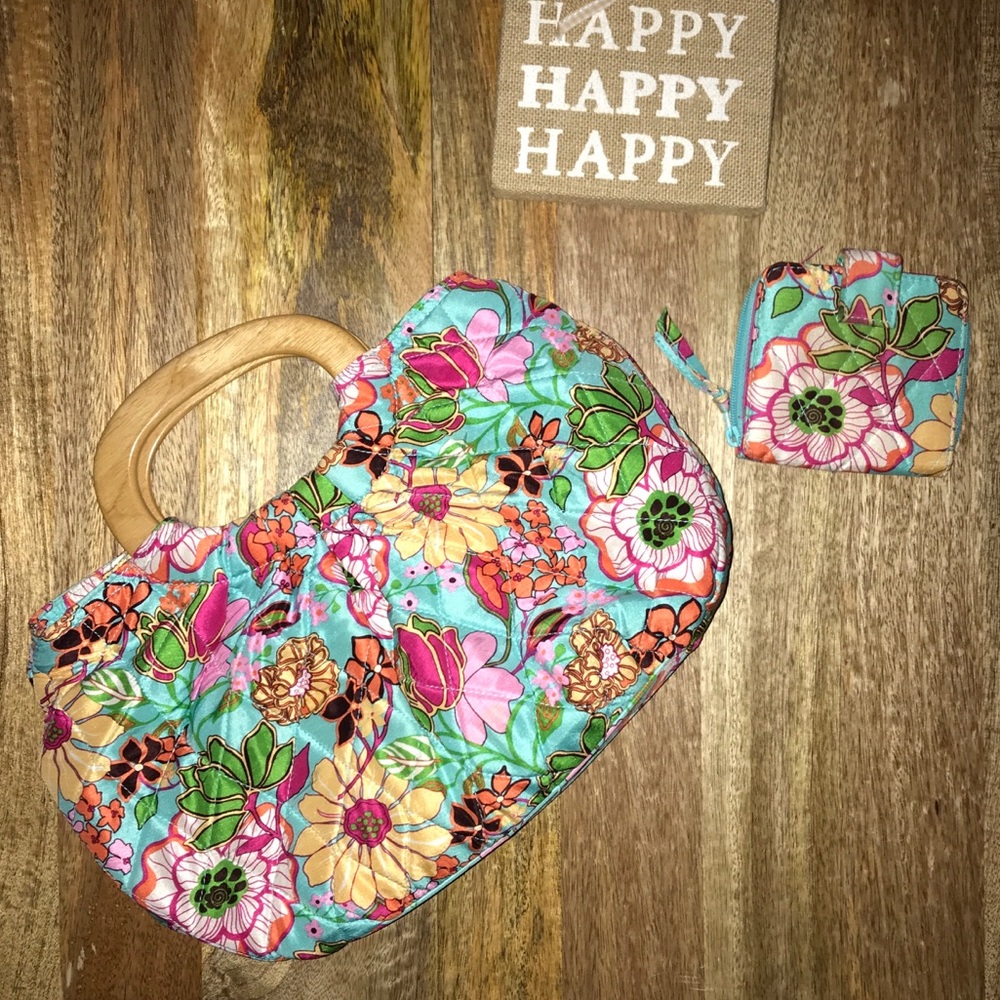 Vera Bradley Purse Wallet Set EUC limited edition